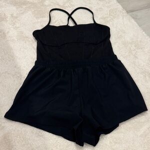 PINK Victoria's Secret Black Romper size Large